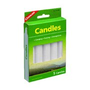 Coghlans Candles 6.000 in. H X 3/4 in. W X 5 in. L 5 pk, 5PK 7615BP